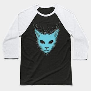 Particle Cat (blue) Baseball T-Shirt